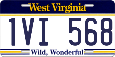 WV license plate 1VI568