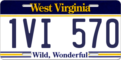 WV license plate 1VI570