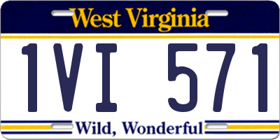 WV license plate 1VI571