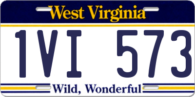 WV license plate 1VI573