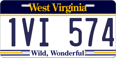 WV license plate 1VI574