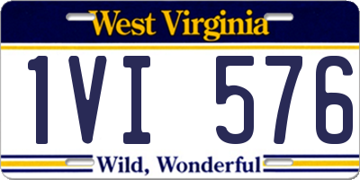 WV license plate 1VI576