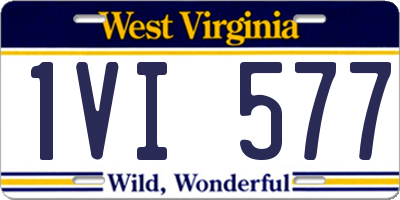 WV license plate 1VI577