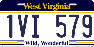 WV license plate 1VI579