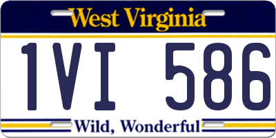 WV license plate 1VI586