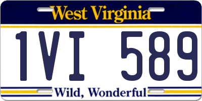 WV license plate 1VI589