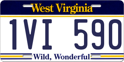 WV license plate 1VI590