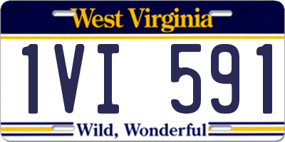 WV license plate 1VI591