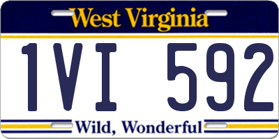 WV license plate 1VI592