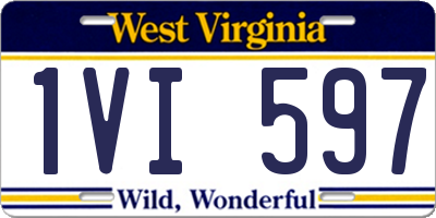 WV license plate 1VI597