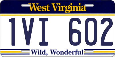 WV license plate 1VI602