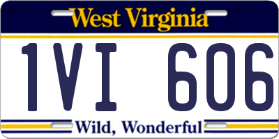 WV license plate 1VI606