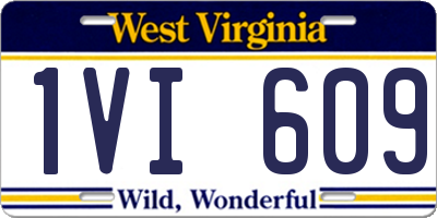 WV license plate 1VI609