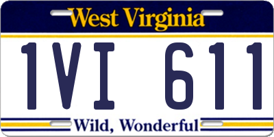 WV license plate 1VI611