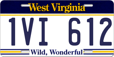 WV license plate 1VI612