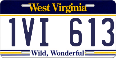 WV license plate 1VI613