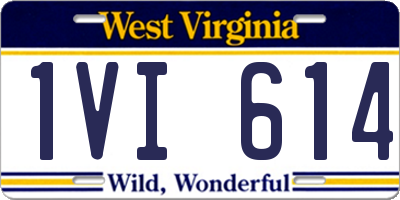 WV license plate 1VI614