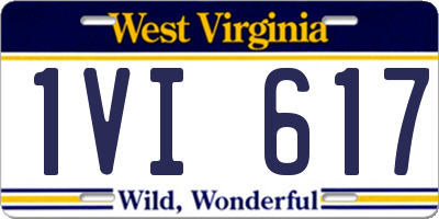 WV license plate 1VI617