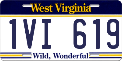 WV license plate 1VI619