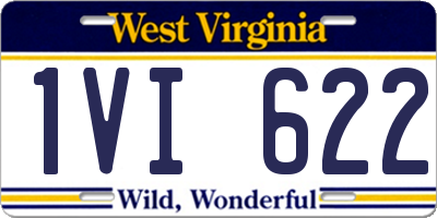 WV license plate 1VI622