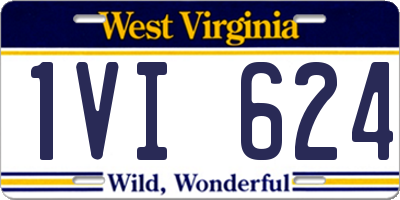 WV license plate 1VI624