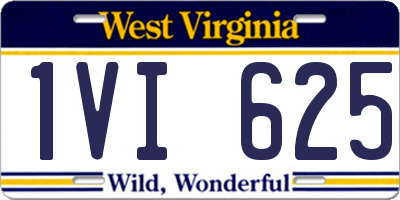 WV license plate 1VI625