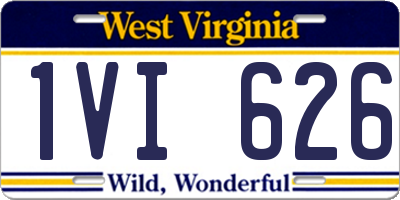 WV license plate 1VI626