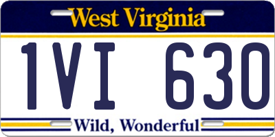 WV license plate 1VI630