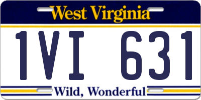 WV license plate 1VI631