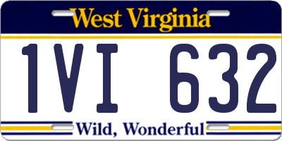 WV license plate 1VI632