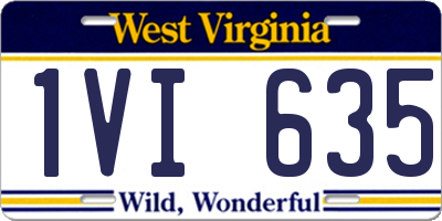 WV license plate 1VI635