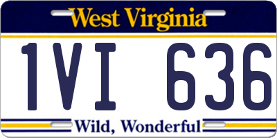 WV license plate 1VI636