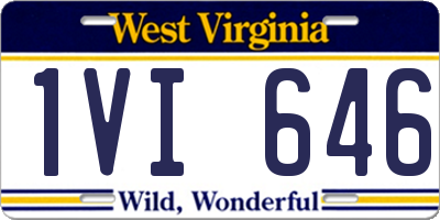 WV license plate 1VI646