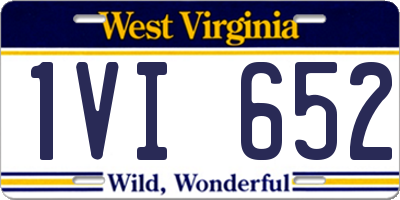 WV license plate 1VI652