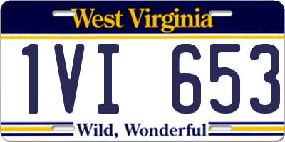 WV license plate 1VI653
