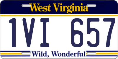 WV license plate 1VI657