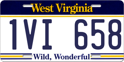 WV license plate 1VI658