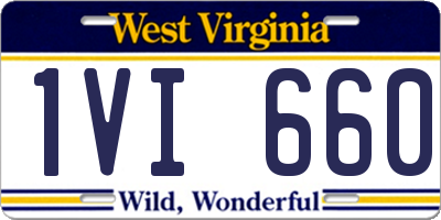 WV license plate 1VI660