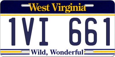 WV license plate 1VI661