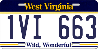 WV license plate 1VI663