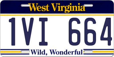 WV license plate 1VI664