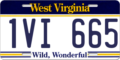 WV license plate 1VI665