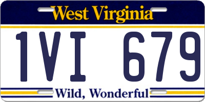 WV license plate 1VI679