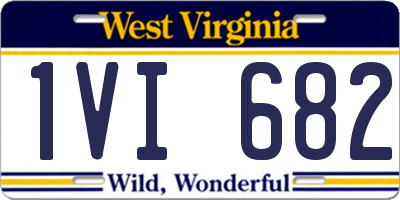 WV license plate 1VI682