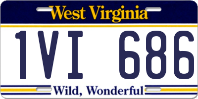 WV license plate 1VI686