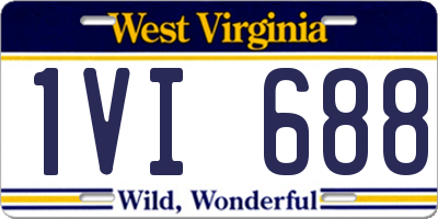 WV license plate 1VI688
