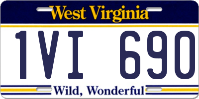 WV license plate 1VI690