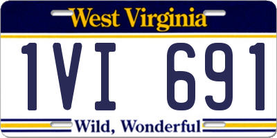 WV license plate 1VI691