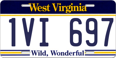 WV license plate 1VI697