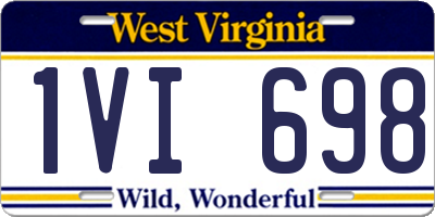 WV license plate 1VI698